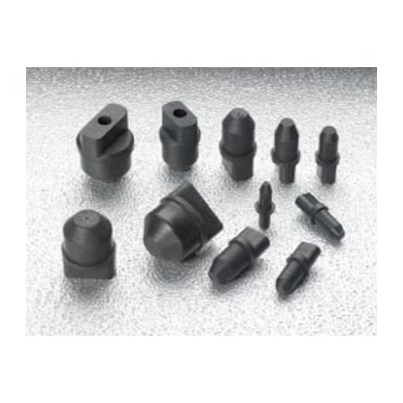 Stockcap Rubber Seal Plugs with Tabs-RSP0375WT-SBR/NR-BLACK, 500PK 857106